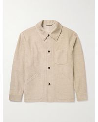 De Bonne Facture - Maquignon Hemdjacke aus Cord aus einer Baumwoll-Leinenmischung - Lyst