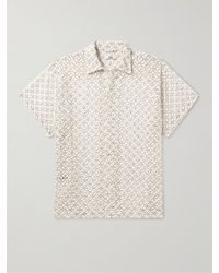 Bode - Hemd aus Spitze aus einer Baumwollmischung mit Reverskragen - Lyst