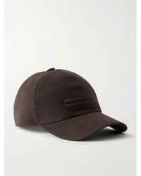 ZEGNA - Oasi Logo-Detailed Linen Baseball Cap - Lyst