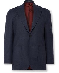 Rubinacci - Wool-flannel Suit Jacket - Lyst