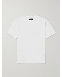 Amiri - Shotgun T-Shirt aus Baumwoll-Jersey mit Logoprint in Distressed-Optik - Lyst