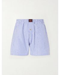 Willy Chavarria - Willy Woven Cotton Straight-leg Boxer Shorts - Lyst