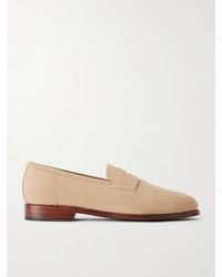 Morjas - Suede Penny Loafers - Lyst