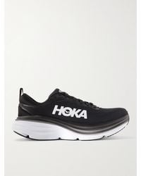 Hoka One One - Bondi 8 Rubber-Trimmed Mesh Running Sneakers - Lyst