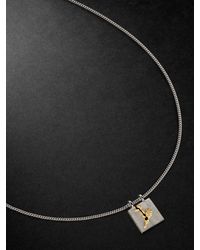 Tom Wood - Mined Rhodium And Gold-plated Sterling Silver And Diamond Necklace - Lyst