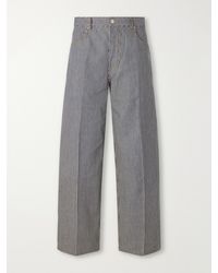 Ami Paris - Wide-Leg Striped Jeans - Lyst