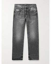 CHERRY LA - Straight-leg Distressed Jeans - Lyst
