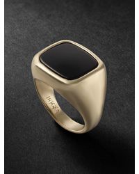 Jacquie Aiche - Gold Onyx Signet Ring - Lyst