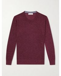 Brunello Cucinelli - Cashmere, Silk And Linen-Blend Sweater - Lyst