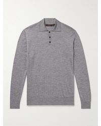 Slowear - Incotex Slim-Fit Cashmere And Silk-Blend Polo Shirt - Lyst