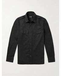 Tom Ford - Cotton And Silk-Blend Twill Shirt - Lyst