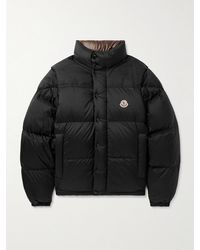 Moncler - Reversible Convertible Canvas-Trimmed Quilted Shell Down Jacket - Lyst