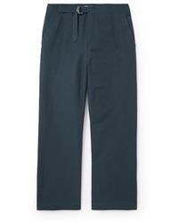 LE17SEPTEMBRE - Buckled Straight-leg Cotton-blend Trousers - Lyst