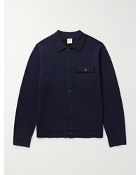 Paul Smith - Stretch Merino Wool And Cotton-blend Overshirt - Lyst