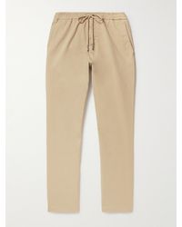 MR P. - Straight-leg Cotton-blend Twill Drawstring Trousers - Lyst