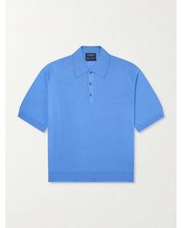 John Smedley - Bill Nighy Merino Wool Polo T-Shirt - Lyst