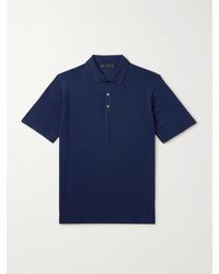 Saman Amel - Slim-Fit Wool Polo Shirt - Lyst