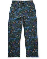 Derek Rose - Printed Cotton-Batiste Pyjama Trousers - Lyst