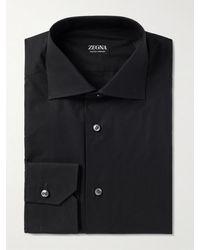 ZEGNA - Trofeo Cotton-Poplin Shirt - Lyst