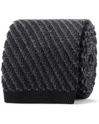 Brioni - 7Cm Striped Knitted Silk And Cashmere-Blend Tie - Lyst