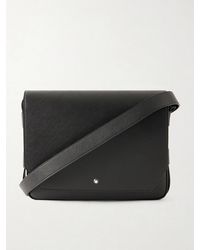 Montblanc - Sartorial Cross-Grain Leather Messenger Bag - Lyst