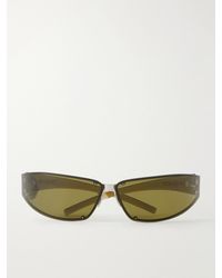 Saint Laurent - Sl 963 Round-Frame Injected-Tone Metal Sunglasses - Lyst