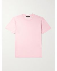 Tom Ford - T-shirt slim-fit in jersey di misto lyocell e cotone - Lyst