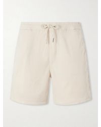 NN07 - Gregor Straight-Leg Tencel Lyocell And Lenzing Ecovero-Blend Twill Drawstring Shorts - Lyst