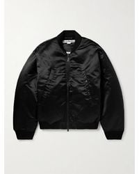 Acne Studios - Oliev Logo-Embroidered Padded Satin Bomber Jacket - Lyst