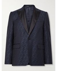 Paul Smith - Slim-fit Satin-trimmed Wool-jacquard Tuxedo Jacket - Lyst