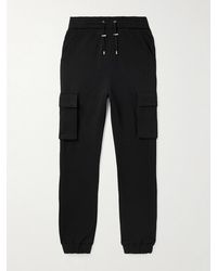Balmain - Print Cargo Sweatpants - Lyst