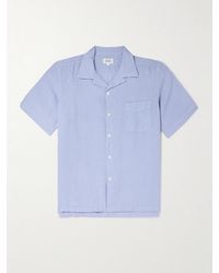 Hartford - Palmito Mc Pat Convertible-Collar Linen Shirt - Lyst