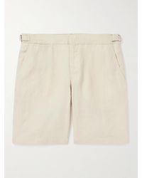 Orlebar Brown - Norwich Straight-Leg Linen Shorts - Lyst
