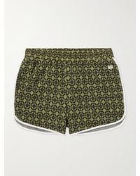 Wales Bonner - The Selassie Straight-leg Jacquard-knit Stretch Organic Cotton Shorts - Lyst