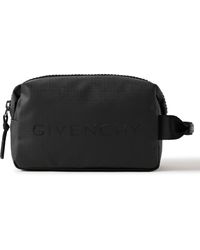 Givenchy - G-zip Logo-print Webbing-trimmed Coated-nylon Jacquard Wash Bag - Lyst