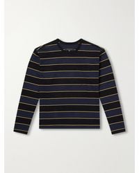 Rag & Bone - Striped Cotton-Jersey T-Shirt - Lyst