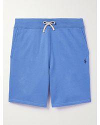 Polo Ralph Lauren - Gerade geschnittene Shorts aus Jersey aus einer Baumwollmischung mit Kordelzugbund und Logostickerei - Lyst