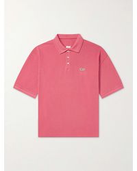 Visvim - Logo-embroidered Cotton Polo Shirt - Lyst