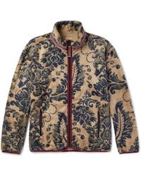 Kapital Damask Fleece Zip Jacket (virgin Mary) in Natural for Men