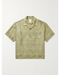 Visvim - Copa Camp-collar Floral-jacquard Silk-blend Shirt - Lyst