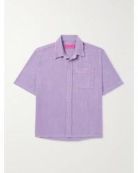 The Elder Statesman - Jupiter Cotton And Silk-blend Twill Shirt - Lyst