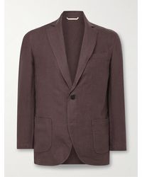 De Bonne Facture - Essential Unstructured Linen Suit Jacket - Lyst
