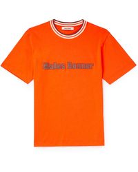 Wales Bonner - Logo-appliquéd Organic Cotton-jersey T-shirt - Lyst