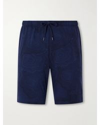 Derek Rose - London Printed Stretch-Modal Jersey Drawstring Pyjama Shorts - Lyst