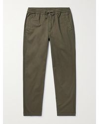 Folk - Tapered Cotton-twill Drawstring Trousers - Lyst