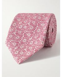 Paul Smith - Krawatte aus einer Baumwoll-Seidenmischung mit eingewebtem Blumenmuster - Lyst