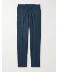Slowear - Incotex Slim-fit Cotton And Cashmere-blend Trousers - Lyst