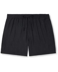 NN07 - Ryder 5971 Straight-Leg Crinkled Tencel Modal-Blend Drawstring Shorts - Lyst