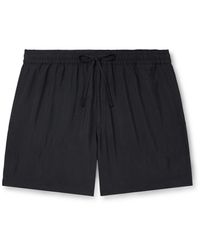 NN07 - Ryder 5971 Straight-Leg Crinkled Tencel Modal-Blend Drawstring Shorts - Lyst