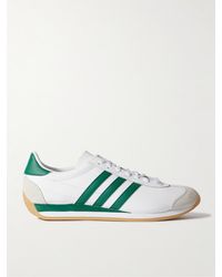 adidas Originals - Country Og Suede-trimmed Leather Sneakers - Lyst